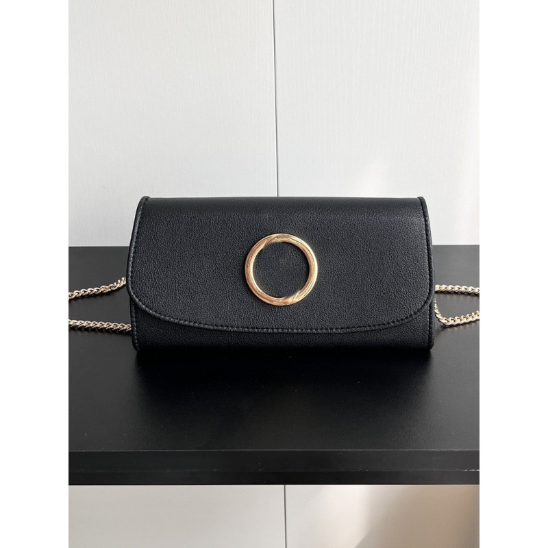 2024 New Cowhide Texture Wallet For Women, Lon Genuine Leather Clutch Ba, Fashionable Versatile Ladies' Chain Small_voghion.com