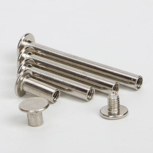 Carbon steel nickel-plated mother-in-law rivets metal mother-in-law screws locking ledger nails I-shaped nails recipe album willow nails M5