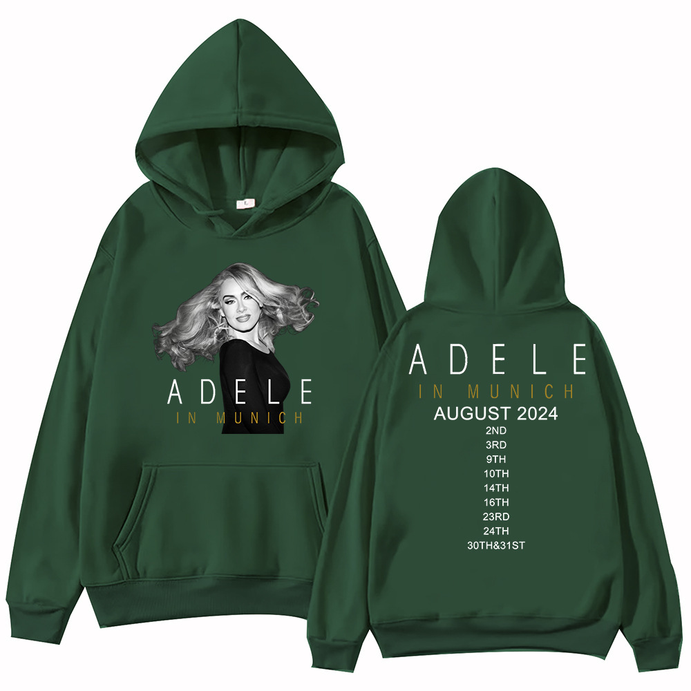 Adele In Munich Tour 2024 August Hoodie Harajuku Pullover To