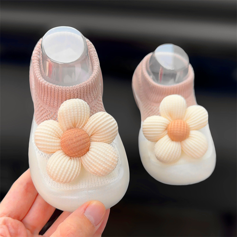 Baby Shoes for Girls, Breathable Mesh Sandals, Summer Non-Slip Toddler Shoes, Cute Floor Socks Shoes, Mesh Shoes for Girls