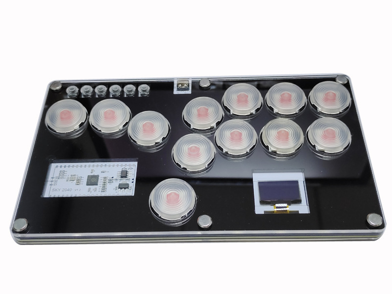 Botianyuan SKY2040 lucha teclado Steam Street Fighter 6Hitbox Raspberry Pi eje mecánico botón PS4 juego