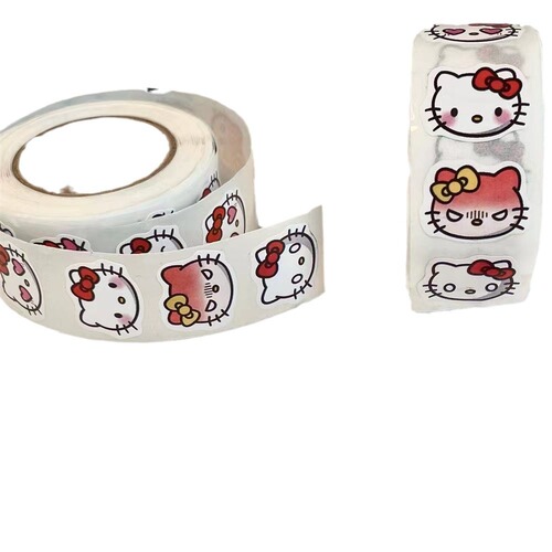Cute Cartoon Pacha Dog Roll Sticker Decorative Sticker Hand Account Sealing Sticker Portable Gift with Expression Sticker Tape