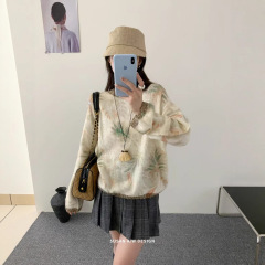 苏珊 韩系2025新款亮片花朵针织衫女秋冬季高级感毛衣上衣27356