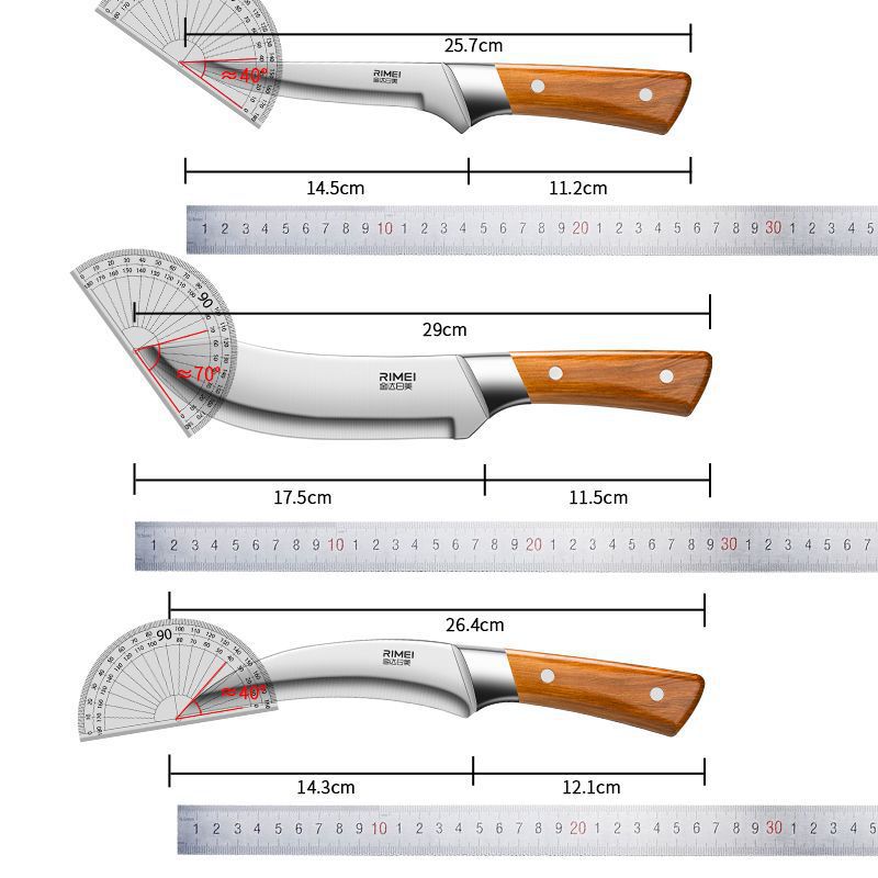 Cuchillo de corte de hueso de cocina Jinda Rimei cuchillo de corte comercial de carne de ganado cuchillo de corte de cerdo de corte de acero de alto carbono