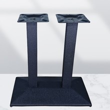 快餐餐台脚冲压盘平板盘餐桌脚餐台架洽谈桌脚铸铁桌脚不锈钢盘底