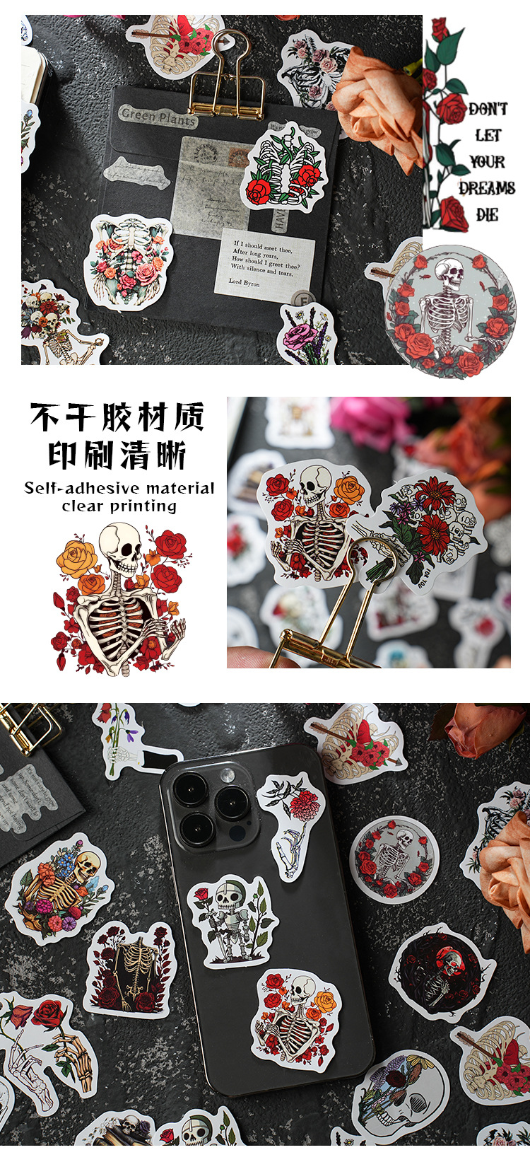 46pcs/30pcs/box Cute Strawberry Fresh Fruit Plants Florals Coffee Theme Magician Diary Journaling DIY Creative Seal Stickers
