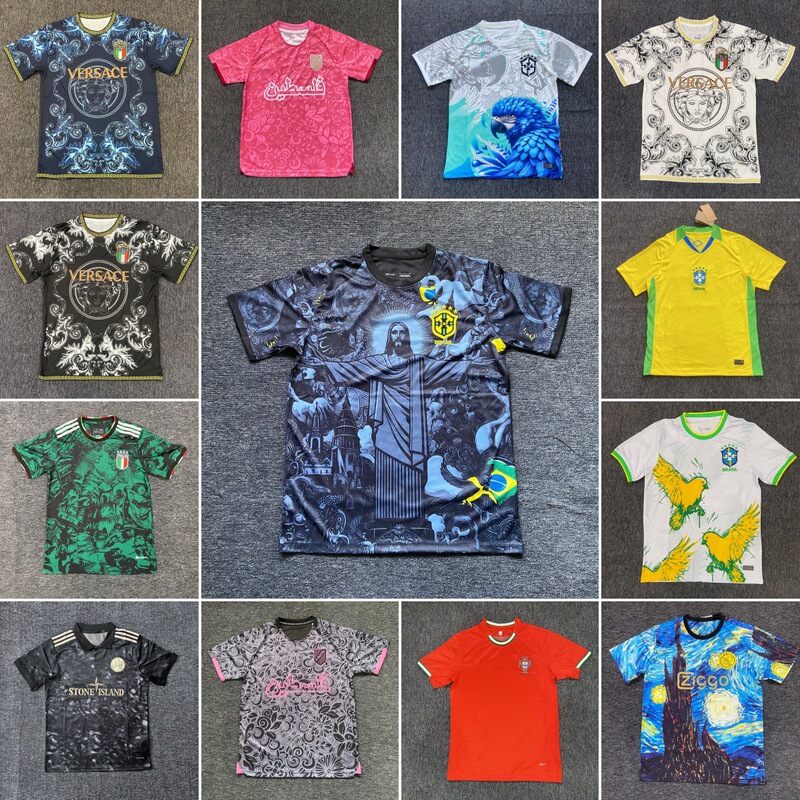 World Cup Jerseys Brazil Italy Argentina Portugal Palestine Naples Fan Version Football Uniforms