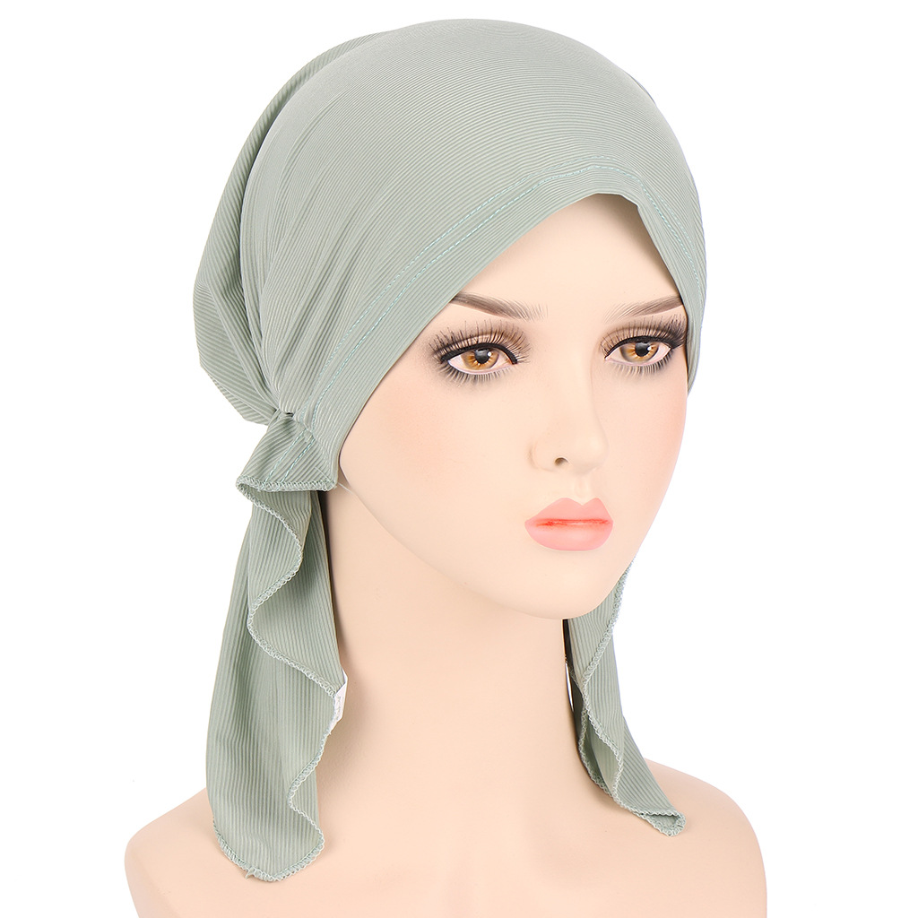 Women's Ethnic Style Solid Color Eaveless Beanie Hat display picture 4