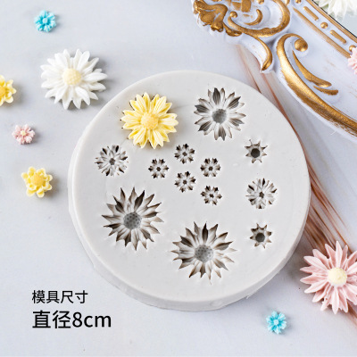 花の葉桜の花びらケーキデコレーションシリコンモールドフォンダンチョコレートデザートテーブルオーナメントベーキングモールド|undefined