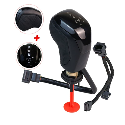 Cab and accessories Gear Shift Knob, Best-Selling Led - matt-black-perforated-leather-white-light-automatic-transmission