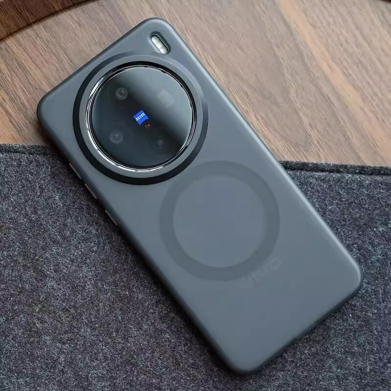 VIVOX200Ultra 携帯電話ケースに適した磁気つや消し半透明エアバッグ落下防止 vivox100SPro ケース|undefined