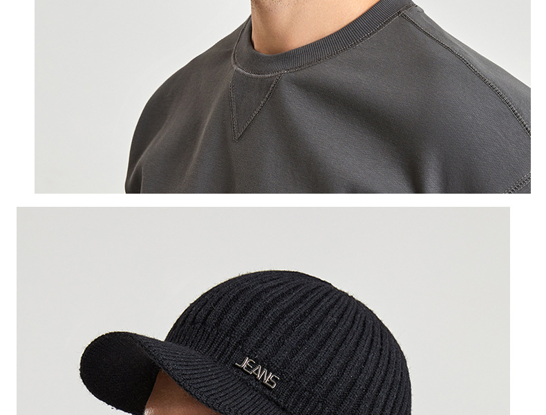 Cappellino baseball uomo invernale in maglia con paraorecchie_voghion.com