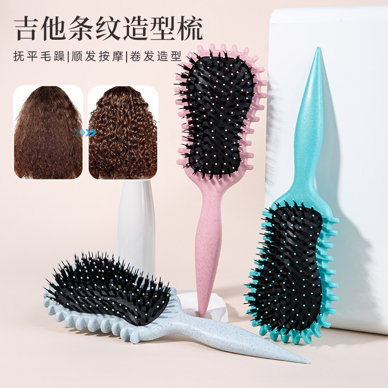 국경 간 뜨거운 판매 바운스 빗 컬 정의 스타일 빗 두피 마사지 빗 헤어 빗 에어 쿠션 빗