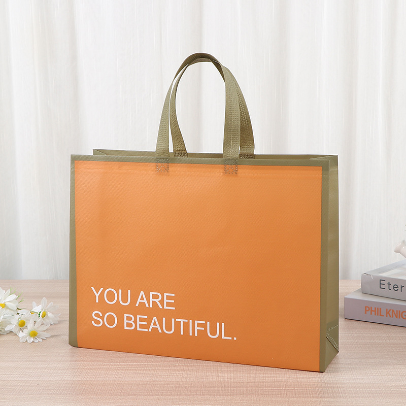 Bolsa de mano no tejida colorida ropa zapatos necesidades diarias bolsa de compras de gran capacidad almacenamiento bolsa de tela no tejida portátil