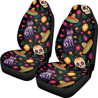 Universal seat cover ghost and pumpkin designs, available for - ysfe4588fv-1-2-piece-set