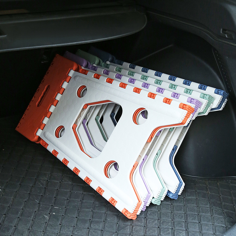 Taburete de plástico plegable portátil hogar viaje al aire libre portátil de ahorro de espacio engrosada durable niños adultos silla