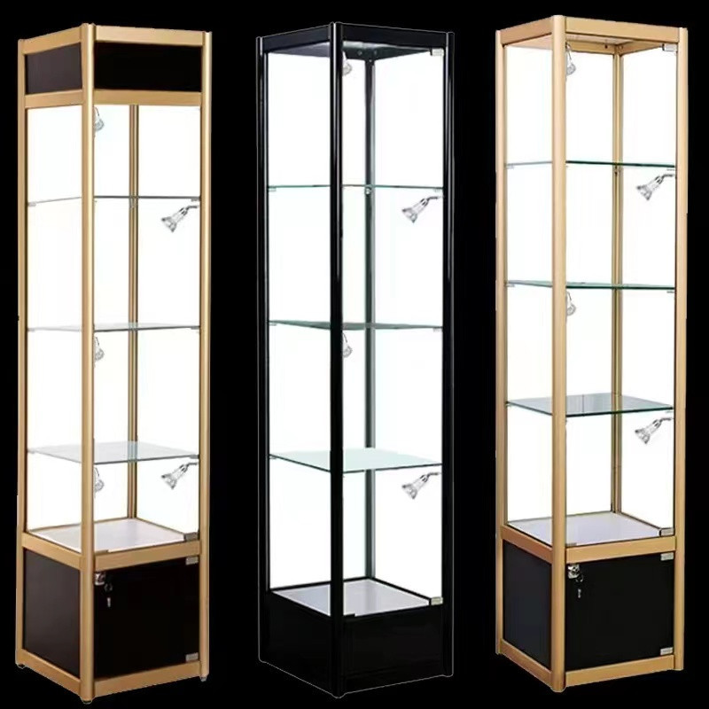 新款手办展示柜模型展示柜工艺精品礼品展示柜玩具展示柜厂家直销