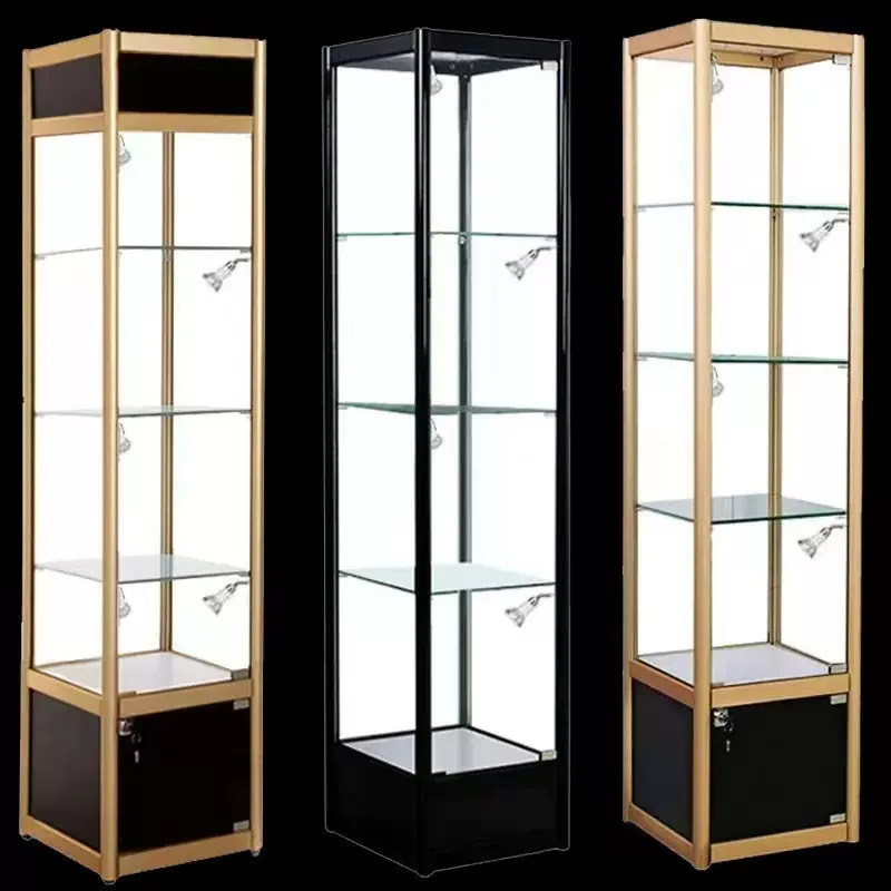 新款手办展示柜模型展示柜工艺精品礼品展示柜玩具展示柜厂家直销