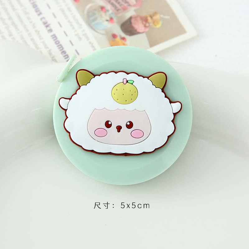 Cinta métrica personalizada de dibujos animados pulgadas cm regla de doble cara medida mini chica corazón regla de cerca regla de medición regla suave al por mayor