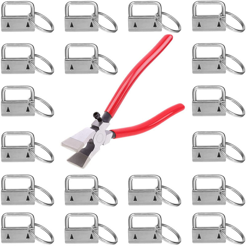 Para transfronterizo 25mm cinta cola clip metal clave anillo clip accesorios equipaje hardware joyería DIY clip