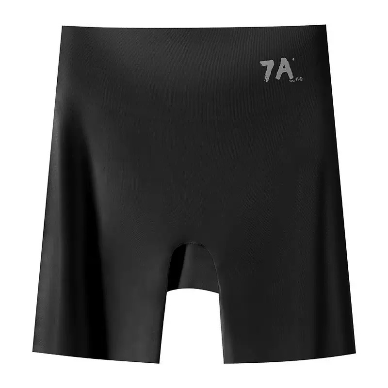 7A calzoncillos antibacterianos de cintura alta para el abdomen para mujeres que levantan las caderas para dar forma a los pantalones de seguridad de la entrepierna inferior gris y azul, pantalones de yoga para el abdomen inferior