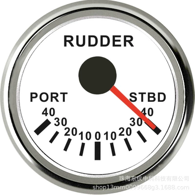 52mm Rudder Angle Indicator for Ships, Yachts, Fishing Boats, Rudder Indicator with One Sensor Connecting Multiple Indicators, Hot-Selling Marine Equipment