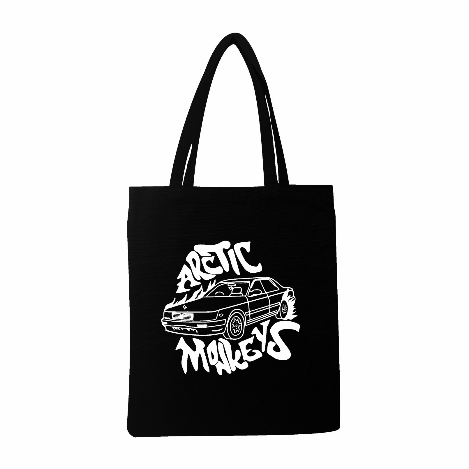 2025 nuevo anime japonés de dibujos animados rock mono ártico patrón de álbum de música de venta caliente bolsas de mano transfronterizas