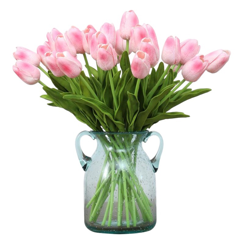 Artificial pu tulipán flor artificial boda decoración del hogar flor falsa transfronteriza al por mayor