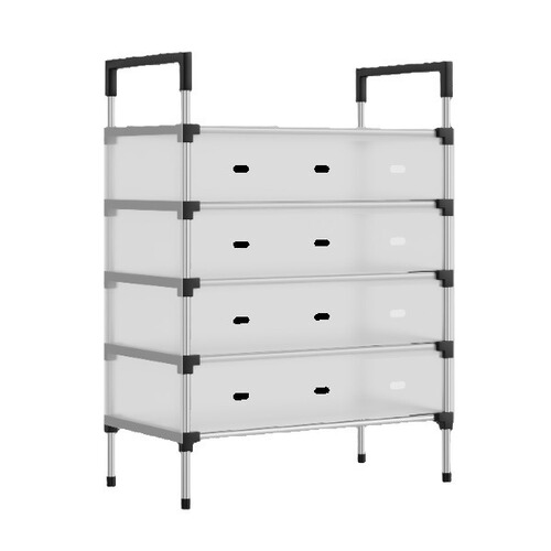 Shoe rack simple multi-layer for bedroom dormitory front door shoe and hat rack economical dustproof storage space-saving hanging rack