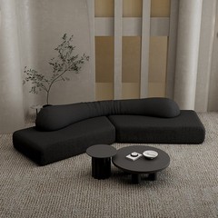 イタリアのミニマリストファブリックソファリビングルーム衣料品店美容室レセプション休憩エリアデザイナーモジュールロックソファ