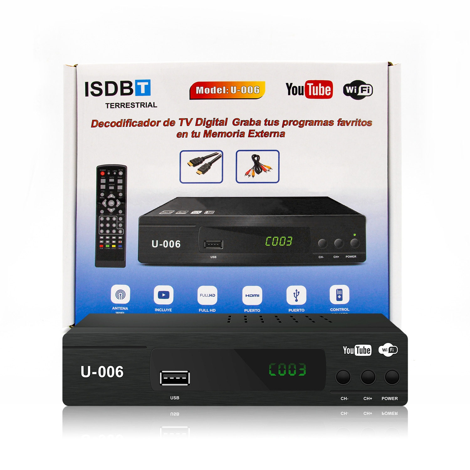Isdbt Perú caliente TV ISDB-T HD decodificador Juno exportación de comercio exterior venta caliente 2025tdt