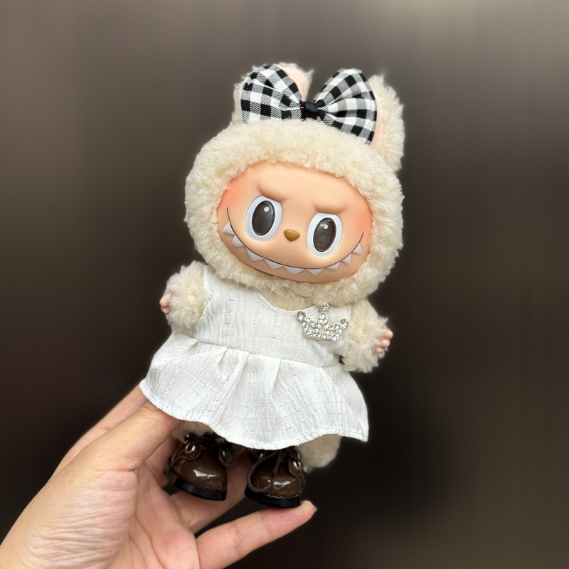 【衣類のみ】ラブブ labubu ベビー服 17cm ペンダント 1代目・2代目 ビニールぬいぐるみ 服セット|undefined