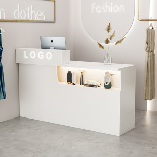 Wholesale Bar Cashier Shop Small Counter Table Front Desk Barber Shop Beauty Salon Clothing Store Reception Desk Modern