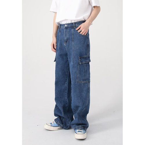 2025 trendy fish-scale AliExpress seasonal new American retro loose casual work pants