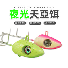 ライト付き天亜強化夜光刀魚太刀led誘魚灯天亜新型天亜強化フック海釣りダブルフック