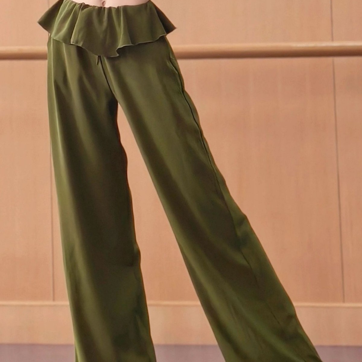 Modern Dance Pants Straight-Leg Pants Drapey Dance Pants Chinese Dance Flowing Wide-Leg Pants Classical Dance Practice Wear