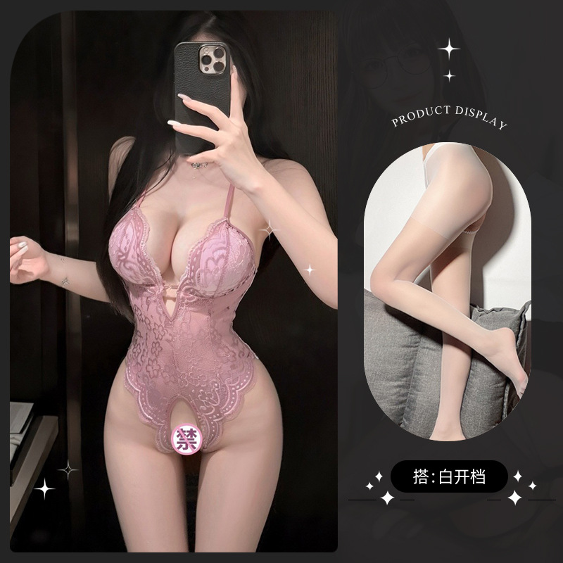 8413 연보라색 + 흰색 오픈 양말