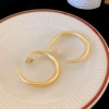 53# ear clip-matte gold