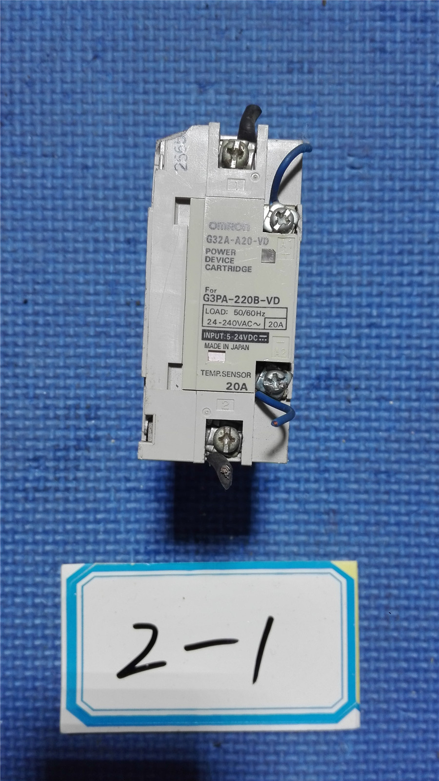 春田谷G3PA-220B-VD固态继电器 二手 非实价  190421销售