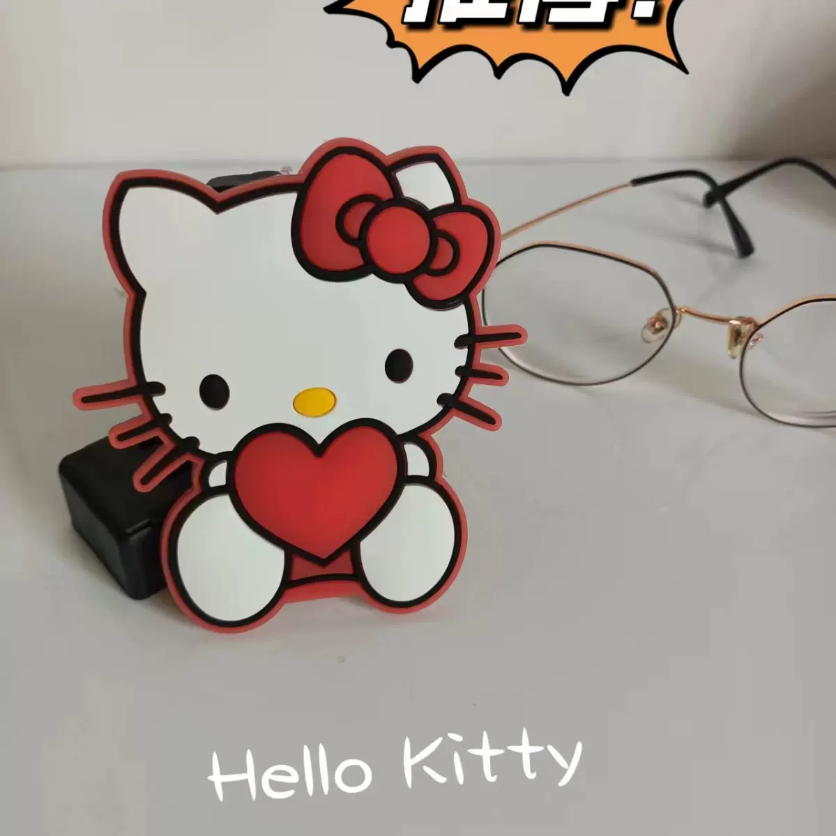 新品pvc软胶 Hello猫猫洞洞鞋配饰 diy鞋花工厂直销无背胶无鞋扣