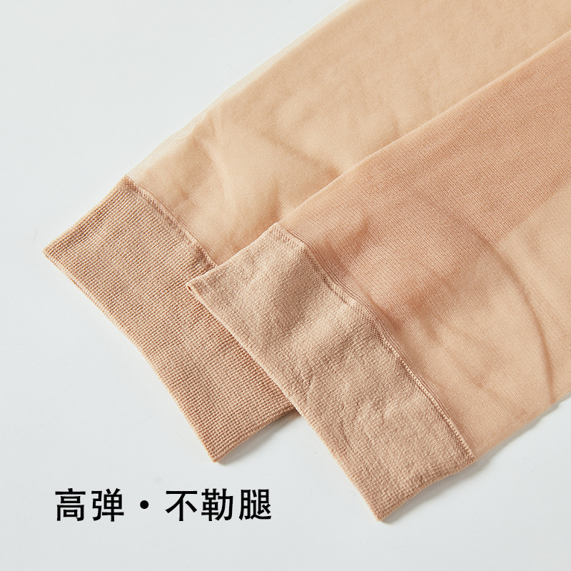 Flesh-Colored Stockings Mid-Tube Women's Summer Ultra-Thin Anti-Snatch Fat Mm2025 New Invisible Transparent Calf Socks Large Size