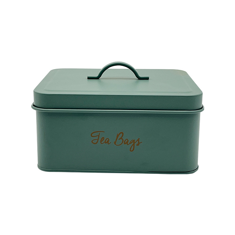 Caja de almacenamiento de bolsa de té verde europea y americana de 6 comparticiones transfronteriza personalizada Caja de almacenamiento de caja de almacenamiento con tapa Caja de almacenamiento cuadrada