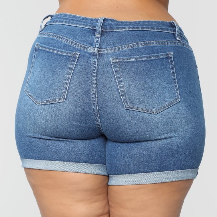 Shorts de Mezclilla para Mujer de Algodón Denim, Cintura Alta, Alta Elasticidad