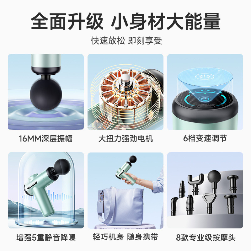 Konka ミニ筋膜ガン家庭用ポータブル電動振動マッサージャー筋肉リラクゼーションマッサージガン筋膜ガン工場|undefined