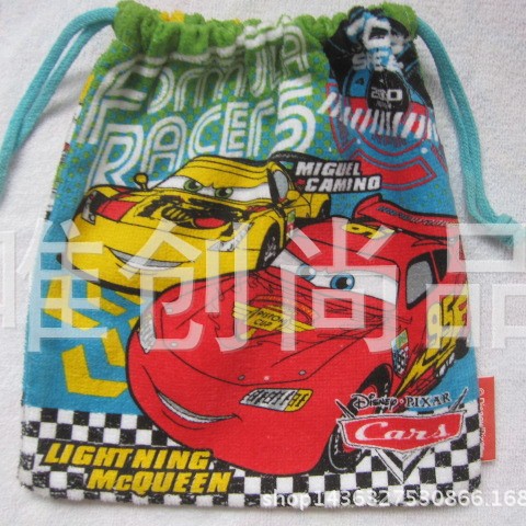 纯棉毛巾束口袋 数码喷印活性印花收纳袋 广东厂家定制旅行