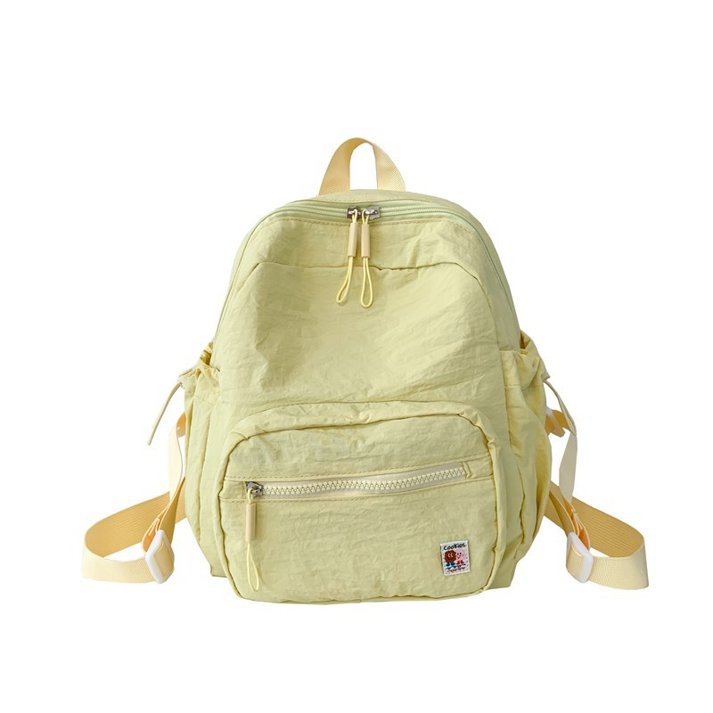 Mochila coreana de color macaron para niños y niñas, mochila de ocio, mochila de estudiantes ligera, mochila simple para niños de color sólido