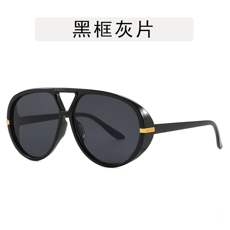 大框蛤蟆太阳镜 新款欧美ins太阳眼镜个性时尚墨镜高级感走秀眼镜|undefined