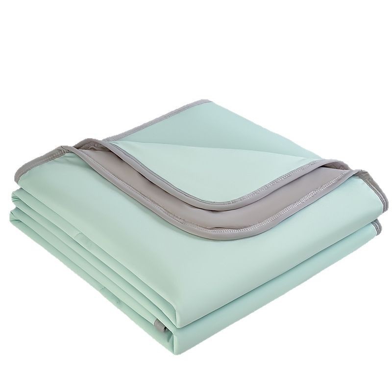 Clase A Verano Sleeping desnudo Seda de hielo Aire acondicionado Edredón fino Helado Seda fresca Edredón fresco de verano ins Color puro Edredón de verano Lavable a máquina