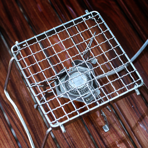 Outdoor stainless steel stove head bracket portable barbecue grill grid bracket grill pan bracket grill mesh small delivery bag