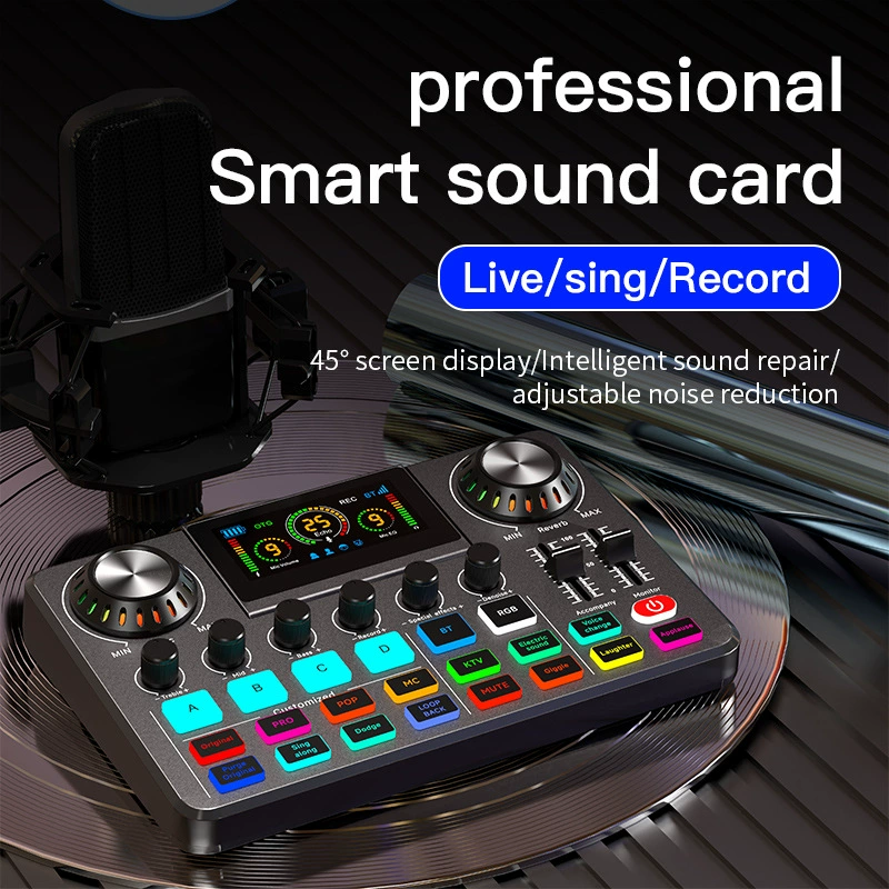 Живая звуковая карта, микшер, компьютерная запись, пение, шумоподавление
